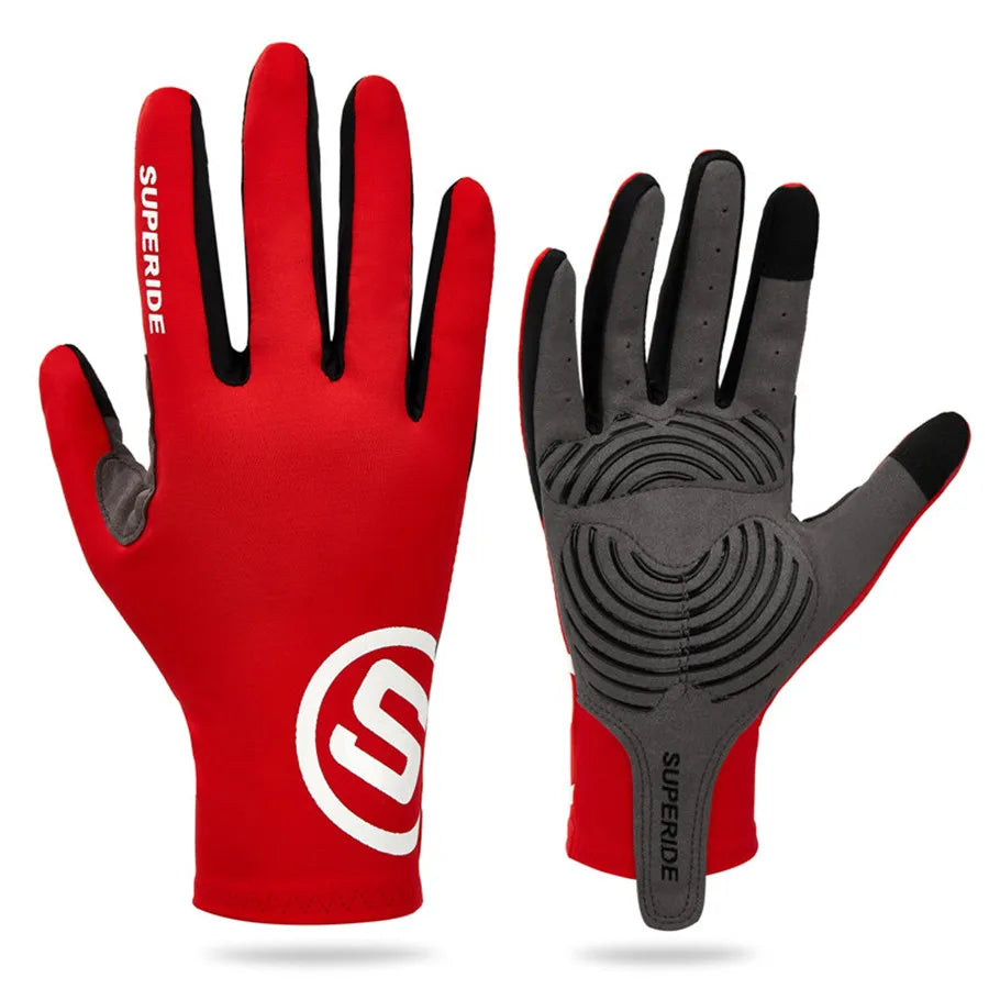 Full Finger Cycling Gloves - Padded, Breathable, Touchscreen, 6 Colors, S-XL