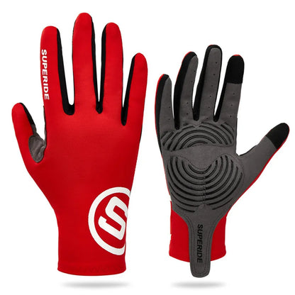 Full Finger Cycling Gloves - Padded, Breathable, Touchscreen, 6 Colors, S-XL