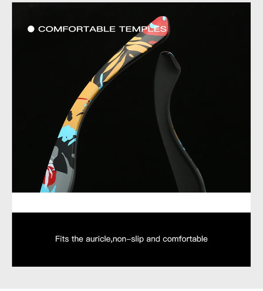 Camouflage Polarized Sport Sunglasses - UV400 Outdoor Performance