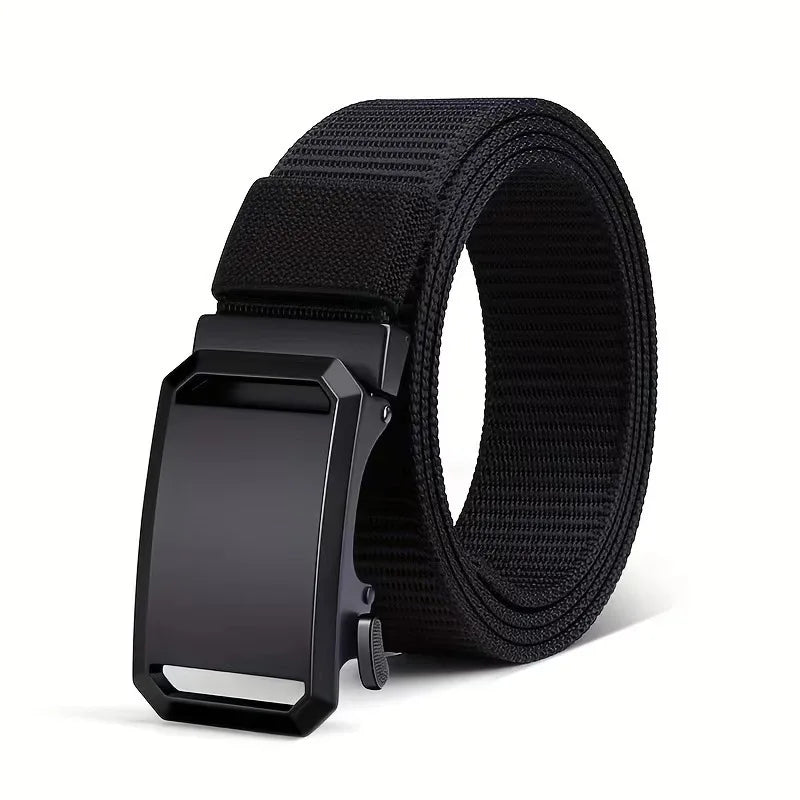 Canvas Tactical Belt - Automatic Buckle, 3.8cm, 125cm, 6 Colors, Unisex