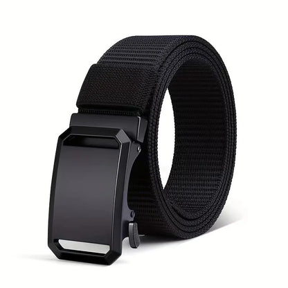 Canvas Tactical Belt - Automatic Buckle, 3.8cm, 125cm, 6 Colors, Unisex
