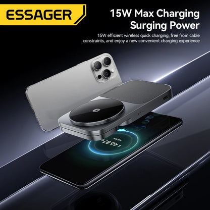 Soporte de cargador inalámbrico 3 en 1 - Carga rápida MagSafe de 15W para iPhone, AirPods y Apple Watch