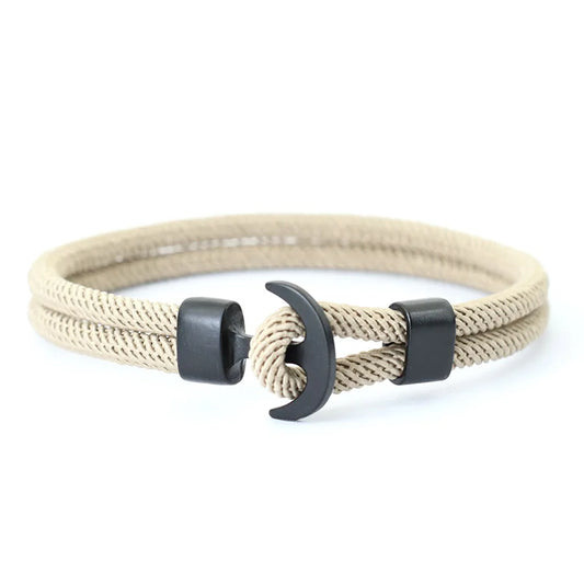 Spectrum - Pulsera de dijes de doble capa, ajustable, unisex