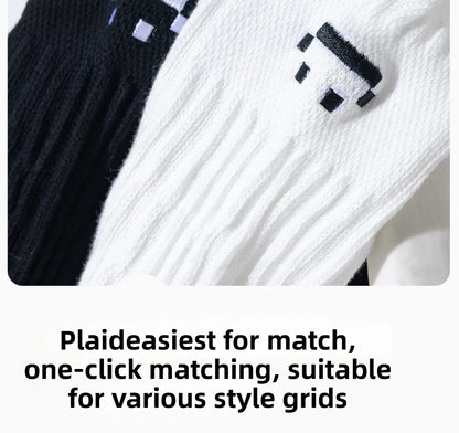 Cotton Crew Socks – Soft Blend Mid-Tube, Unisex 35-44