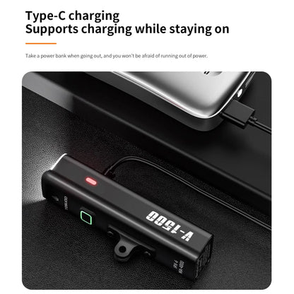 Rechargeable Bike Light - Up to 1500 Lumens, IPX6, 4800mAh, USB, 6 Models