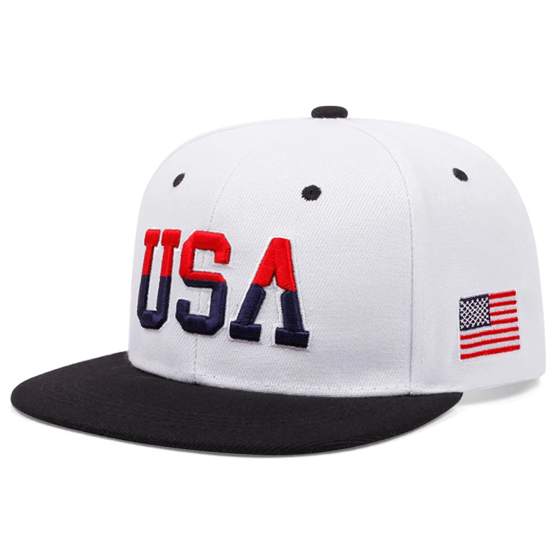 American Flag Baseball Cap, Snapback & Mesh Styles