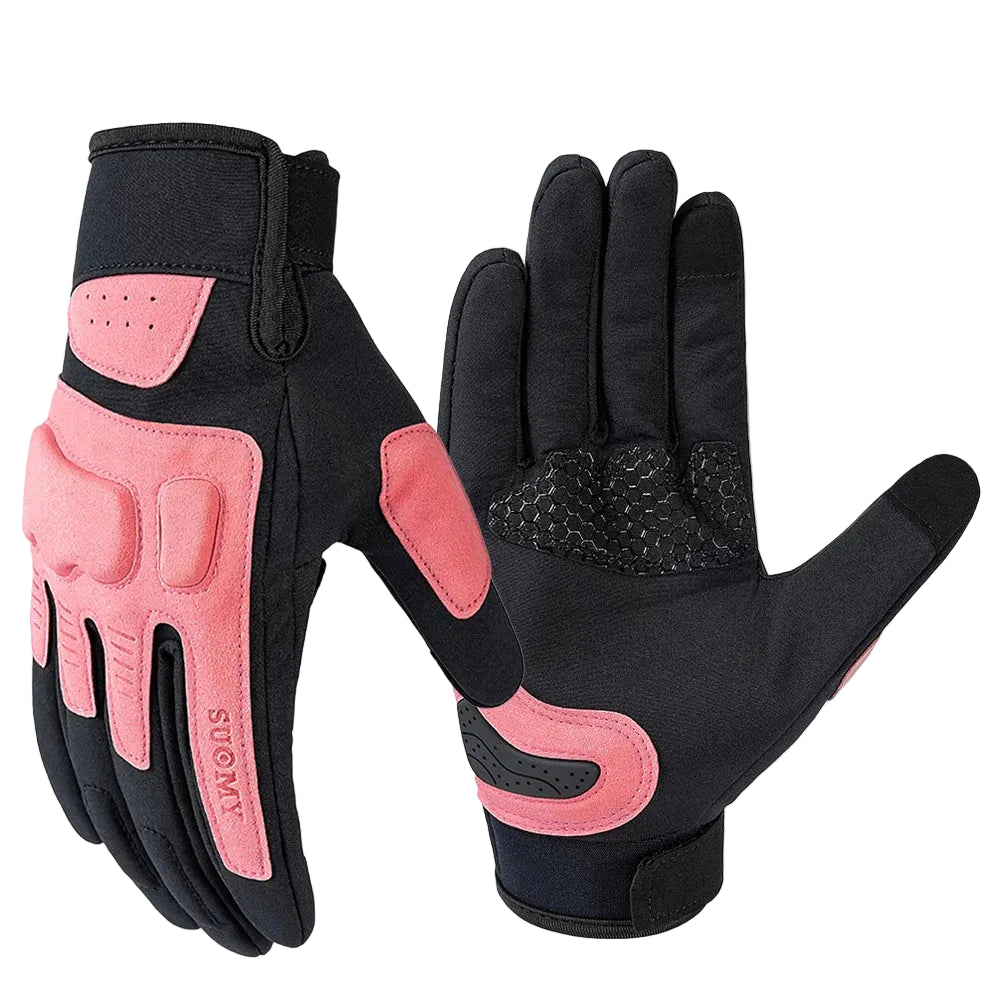 SUOMY Female Motorcycle Gloves Summer Breathable Non-slip Cycling Riding Glove Windproof Sensitive Touch Crashproof Lady Gloves deideas