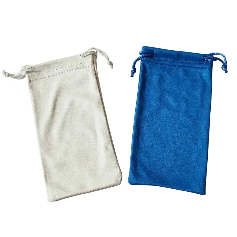 Bolsa de microfibra premium para gafas - Funda protectora suave para gafas de sol y accesorios