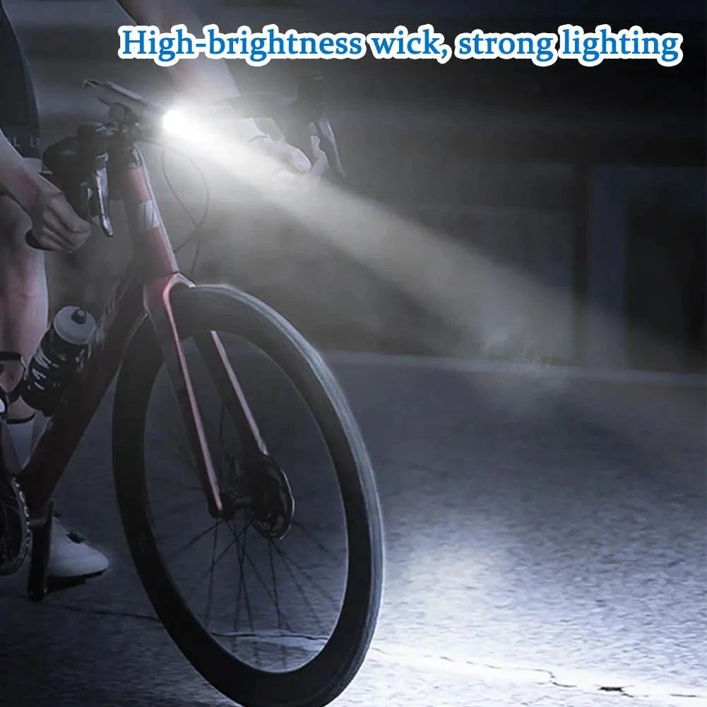 Waterproof USB Rechargeable LED Flashlight with Bicycle Stand deideas