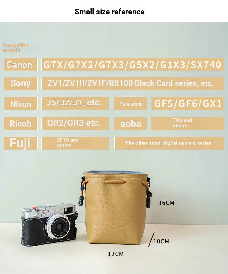 Compact Camera Bag for Mirrorless Cameras, Multiple Sizes