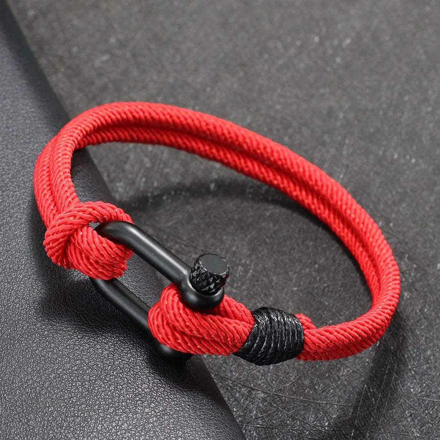 New Rope Bracelet Men Detachable Buckle Nautical Wrap Braclet Grade A 4mm Thread Outdoor Sports Fabric Braslet Armband Herren deideas