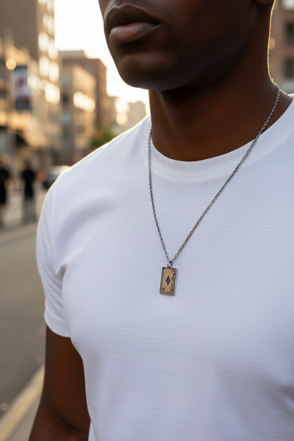 Ace Necklace - Street white