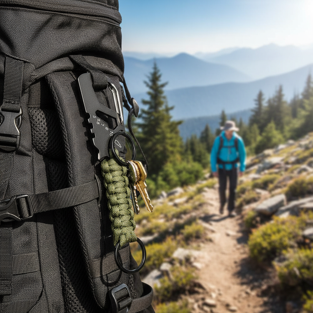 AdventureMate - Backpack Clip Green Hiking