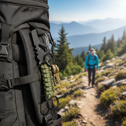 AdventureMate - Backpack Clip Green Hiking