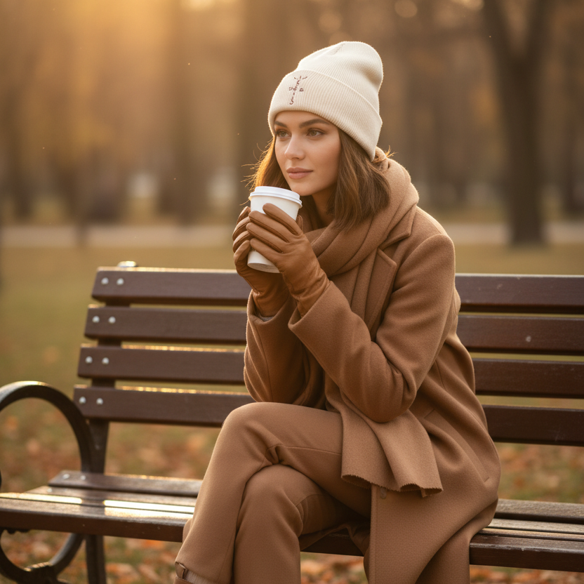 Cactus Beanie - Parque otoño