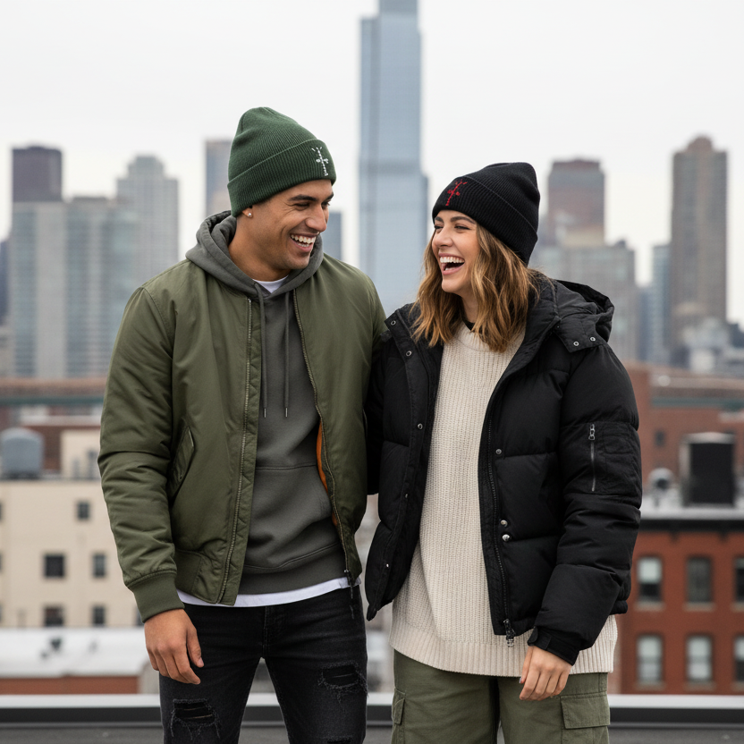 Cactus Beanie - Rooftop pareja