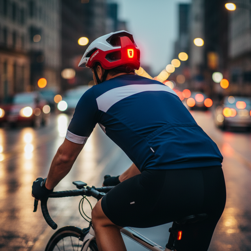 Cycling Helmet - LED atardecer