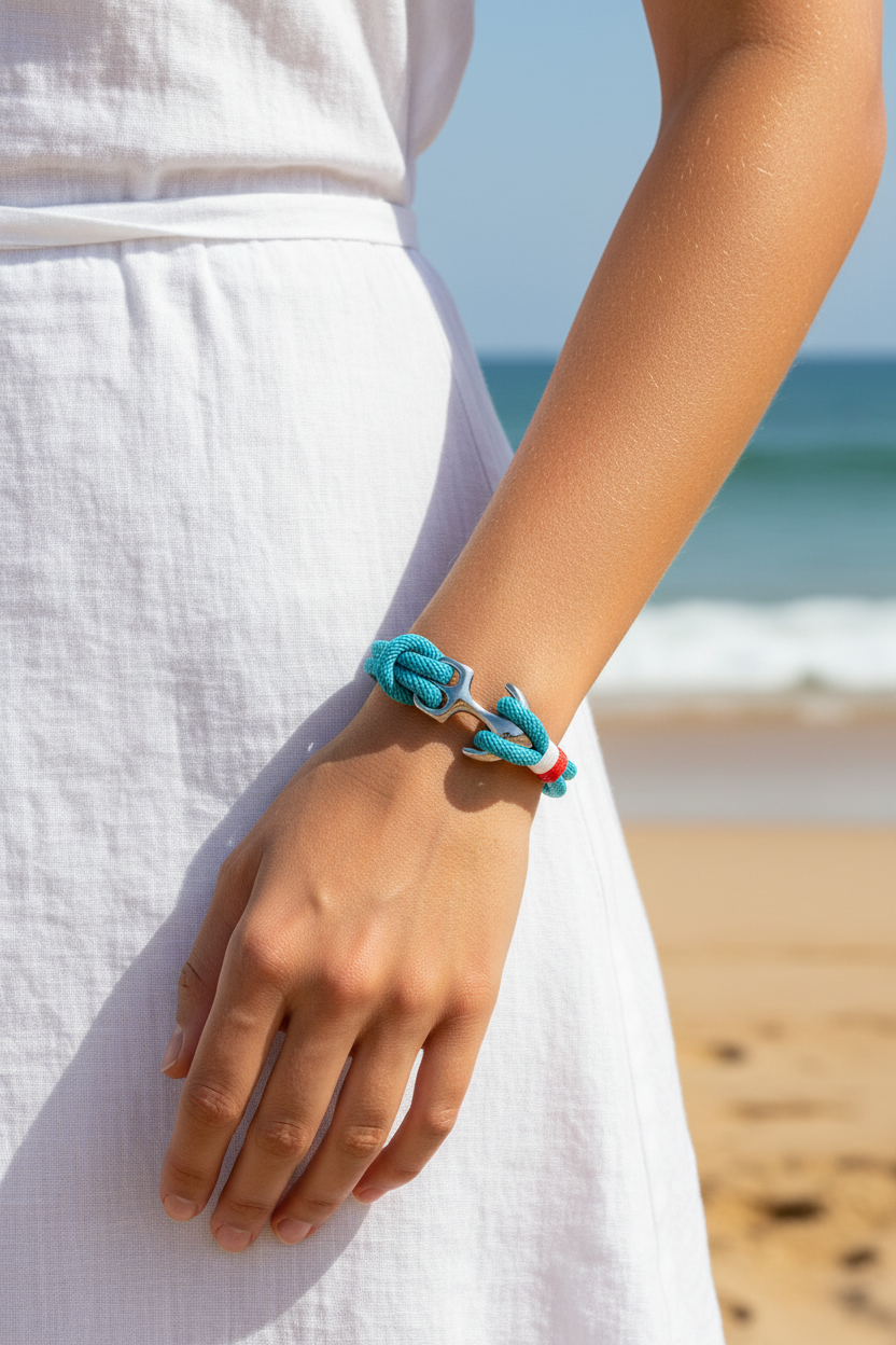 Double Strand Anchor Survival - Female Beach Sky Blue