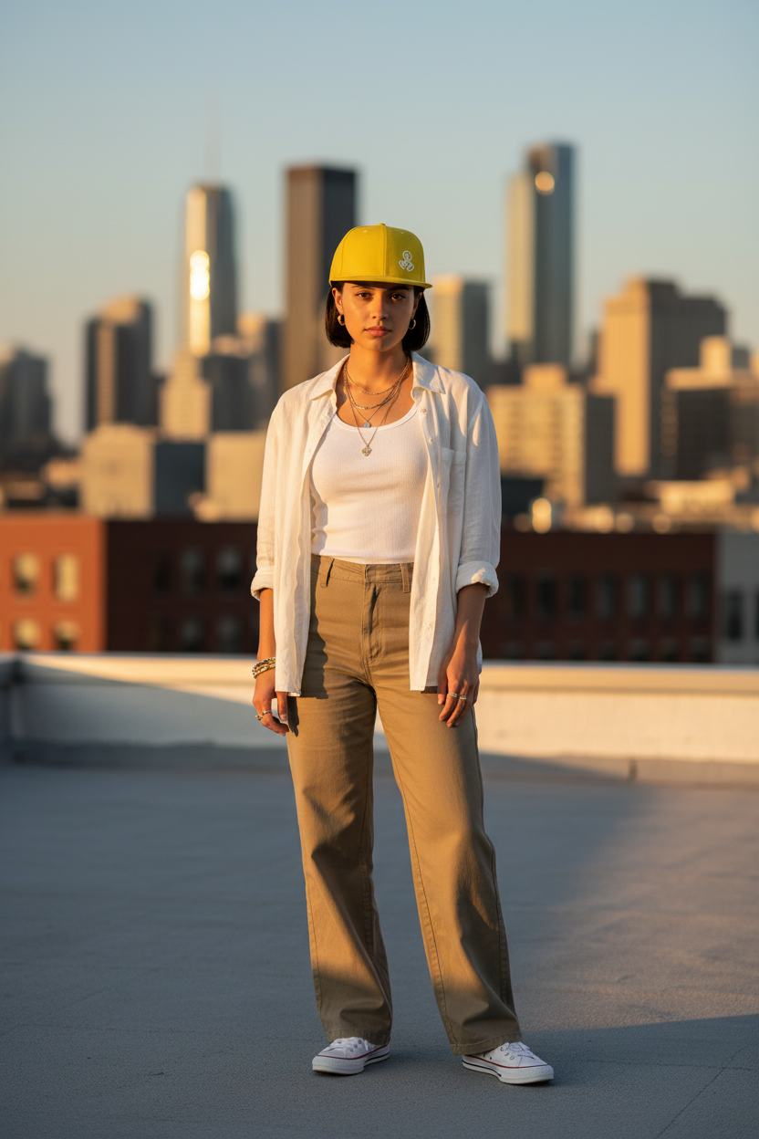 Horizon Cap - Rooftop sunset