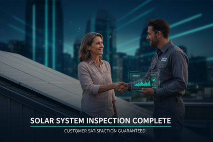 Satisfied Homeowner with Solar Inspector - Professional Service