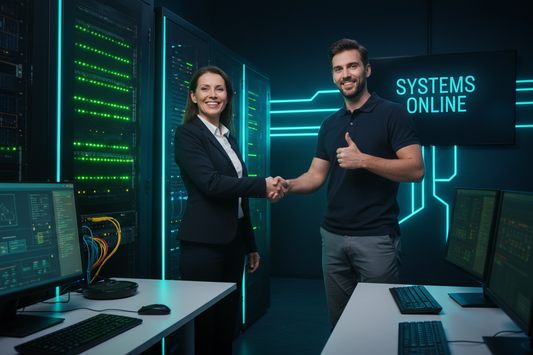 Satisfied Business Owner - Systems Back Online After Professional Repair