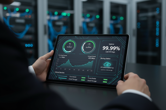 Network Monitoring Dashboard - 5G and LTE Status