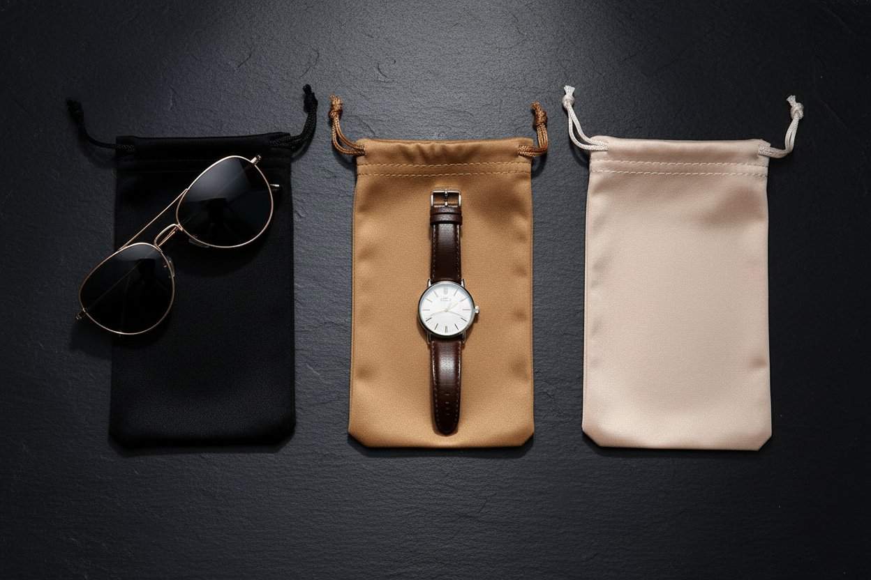 Microfiber Pouch - Multi-color editorial