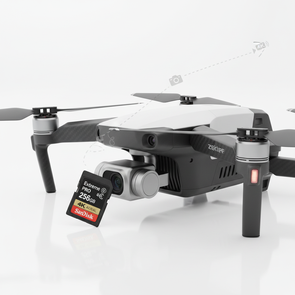 MicroSD con drone