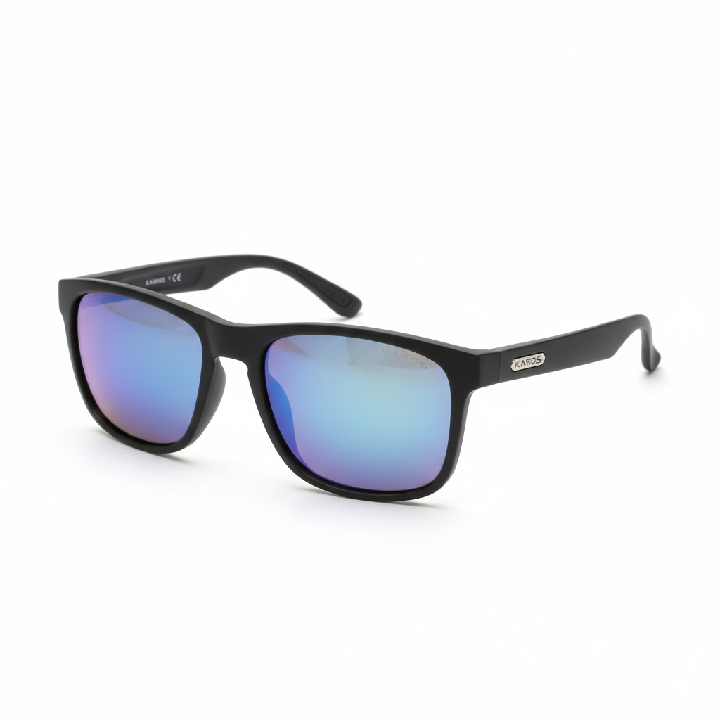 Polarized Sport Sunglasses on White Background
